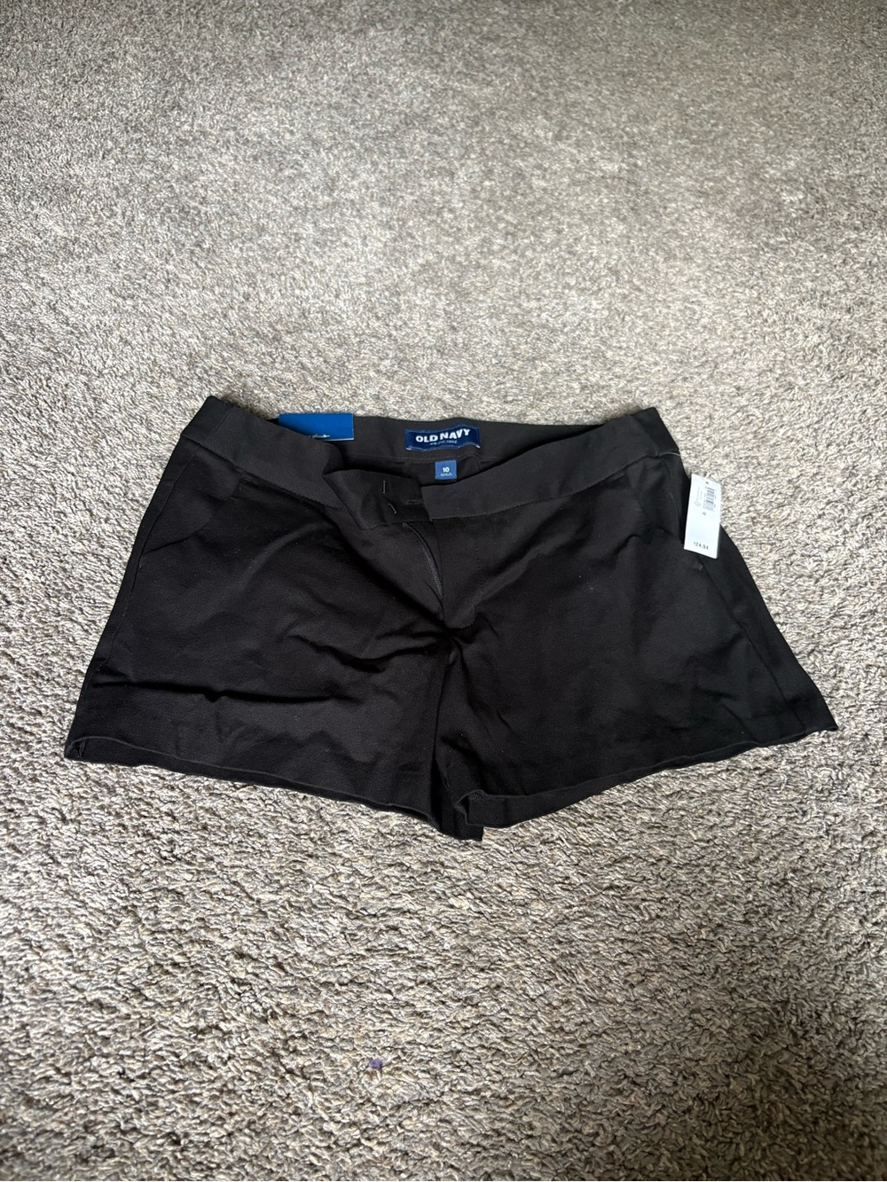 Old Navy Black Women's Casual Stretch Bermuda Shorts